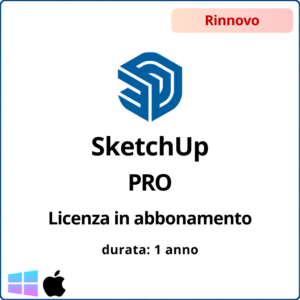 RINNOVO Licenza in abbonamento SketchUp PRO – 1 anno