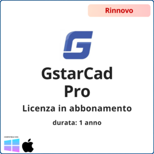 RINNOVO Licenza GstarCad Pro – Ver. Abbonamento 1 anno