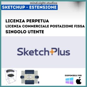 SketchPlus Mind Sight Studios Licenza Perpetua per Windows e Mac