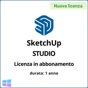 Licenza in abbonamento SketchUp STUDIO (per Windows) – 1 anno