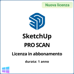 Licenza in abbonamento SketchUp PRO SCAN (per Windows) – 1 anno