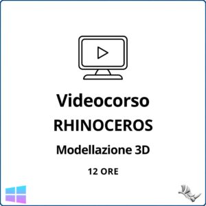 Videocorso Rhinoceros Liv. Base – Durata: 12 ore – Modellazione 3D in Rhinoceros – Relatore: Michele Mozzo