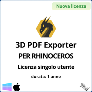 Licenza in abbonamento 3D PDF Exporter per Rhinoceros (singolo utente)