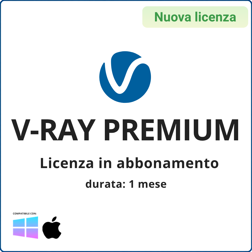 Licenza V-Ray PREMIUM – Ver. Abbonamento 1 mese