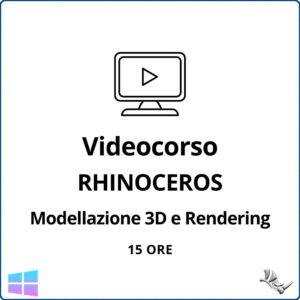 Videocorso Rhinoceros Liv. Base – Durata: 15 ore – Corso Modellazione 3D e Rendering – Relatore: Michele Mozzo